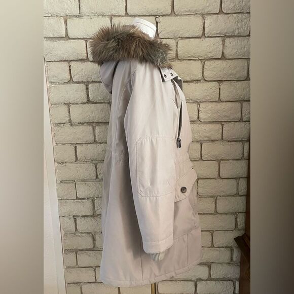1 Madison Expedition Women's Beige Parka Coat size XL - Picture 4 of 11